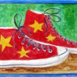 Red High-tops with stars